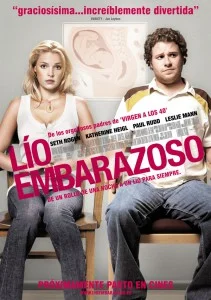 В оригинале этот фильм называется Knocked up, а по-русски "Немножко беременна"...